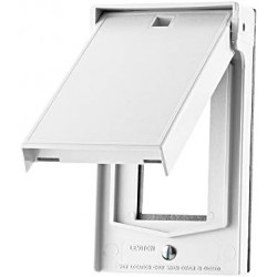 PLACA NYLON P/INTEMPERIE DECORA BLANCA LEVITON