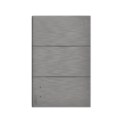 PLACA PLANA CON 2 INTERRUPTORES SENCILLOS Y 1 DE ESCALERA DE 1 MÓDULO LUCEK FLAT