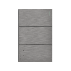 PLACA PLANA CON 2 INTERRUPTORES SENCILLOS Y 1 DE ESCALERA DE 1 MÓDULO LUCEK FLAT