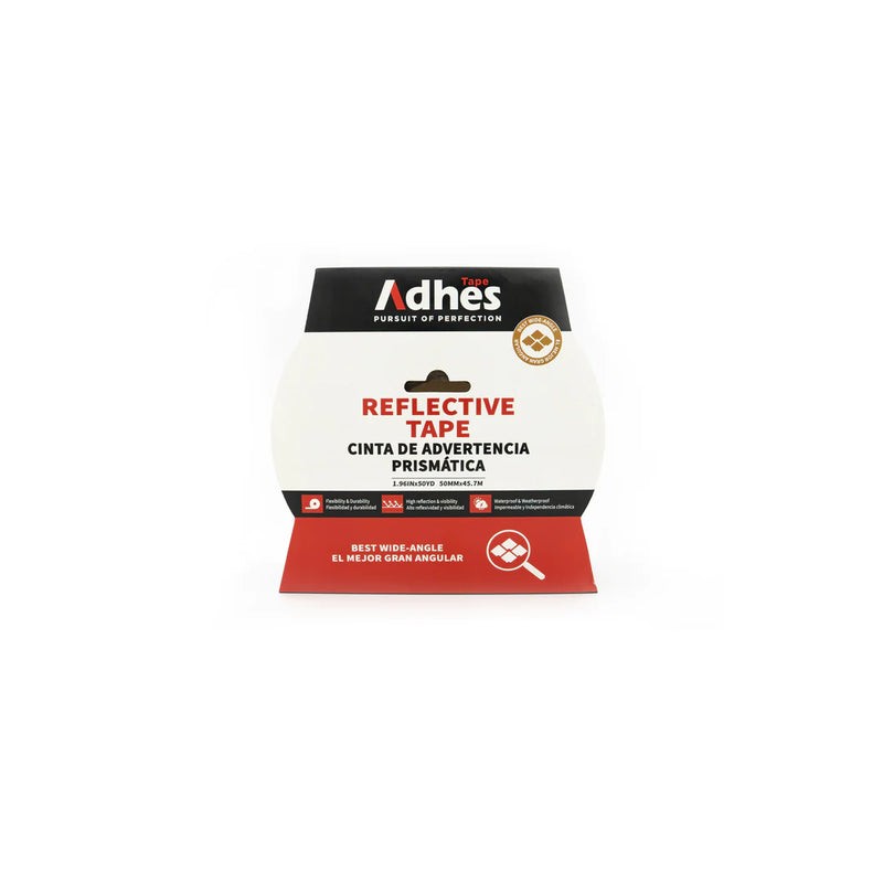 CINTA REFLEJANTE PRISMA RJO/BCO ADHES