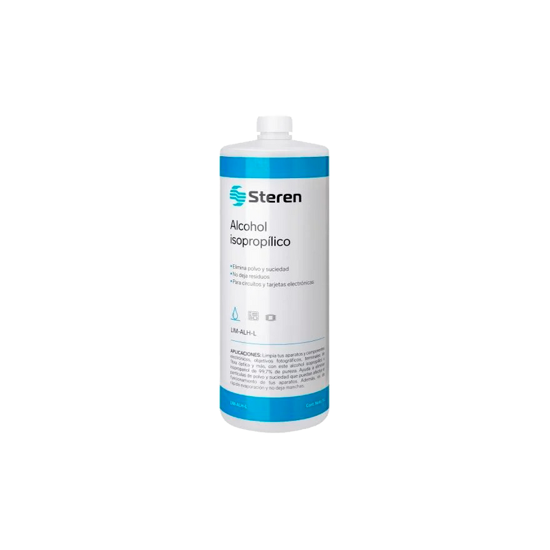 Alcohol isopropílico limpiador de circuitos de 1 litro Steren