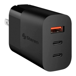 Cargador GaN USB Quick Charge y USB C Power Delivery 45 W