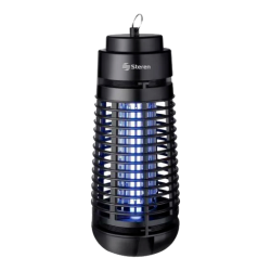 Steren INSECTRONIC Exterminador electrónico de insectos voladores, 7 W, rejilla electrificada de alto voltaje y luz especial UV