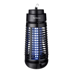 Steren INSECTRONIC Exterminador electrónico de insectos voladores, 7 W, rejilla electrificada de alto voltaje y luz especial UV