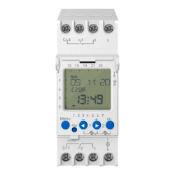 Temporizador (timer) digital industrial de 44 eventos y 2 canales