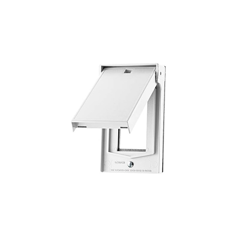 PLACA NYLON P/INTEMPERIE DECORA BLANCA LEVITON