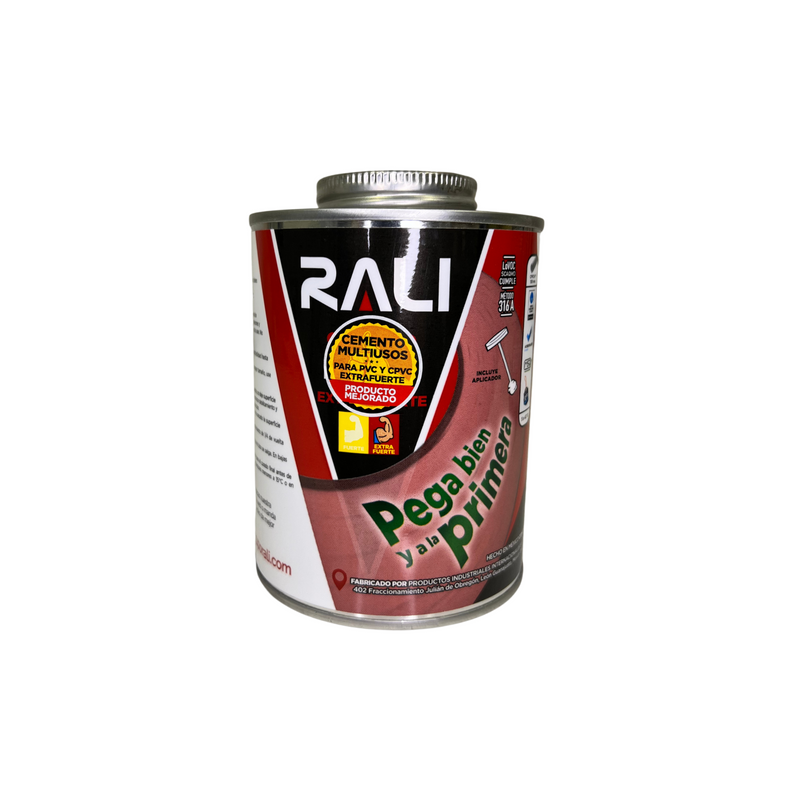 CEMENTO PARA PVC Y CPVC ROJO MULTIUSOS DE 237ML. RALI