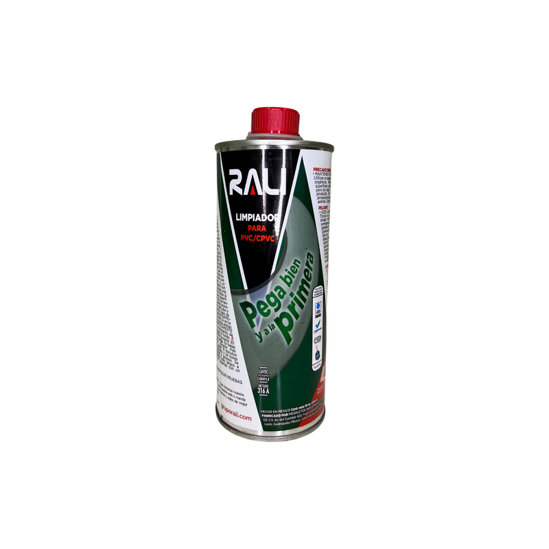 LIMPIADOR PARA PVC Y CPVC DE 474ML. RALI