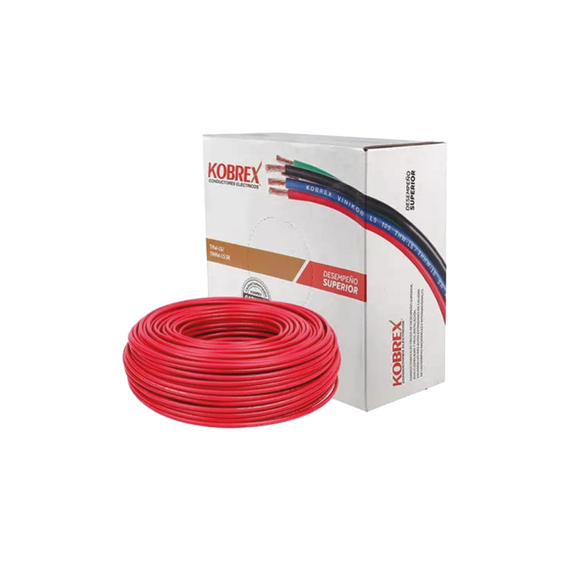 CABLE THW-LS #10 600 V. CAJA DE 100 MT KOBREX