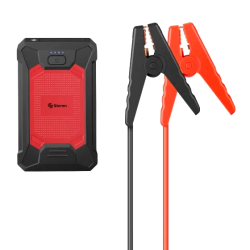 Arrancador para auto compacto o SUV, power bank y linterna LED Steren