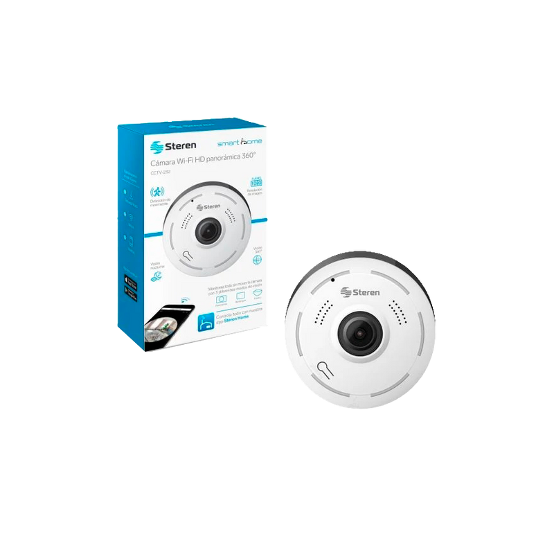 Cámara de seguridad Wi-Fi* Full HD 360 Steren