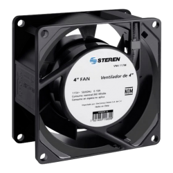 Ventilador metálico de 4", 117 Vca Steren