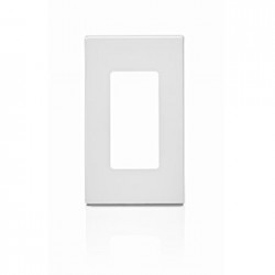 PLACA DE PARED SIN TORNILLOS 1 VENTANA COLOR BLANCA DECORA LEVITON