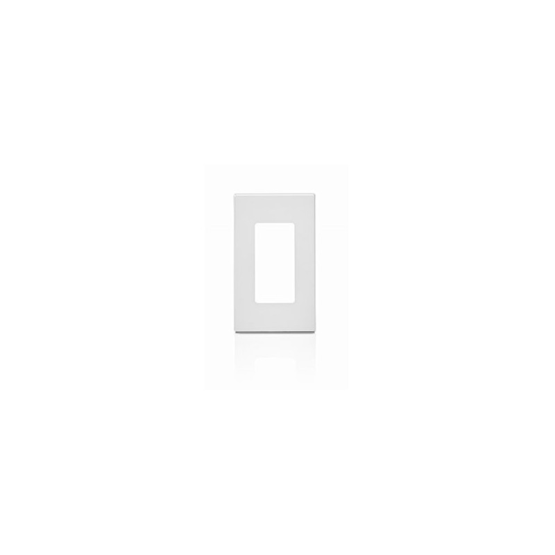 PLACA DE PARED SIN TORNILLOS 1 VENTANA COLOR BLANCA DECORA LEVITON